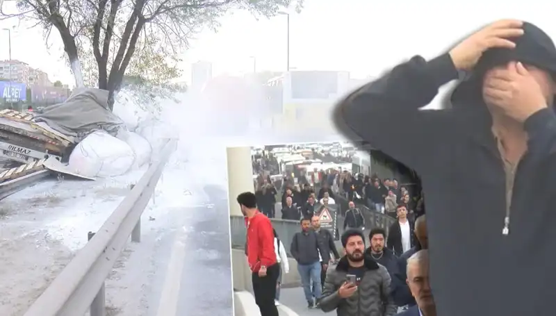 D-100'de Alçı Yüklü TIR'ın Kazası Trafiği Kilitledi