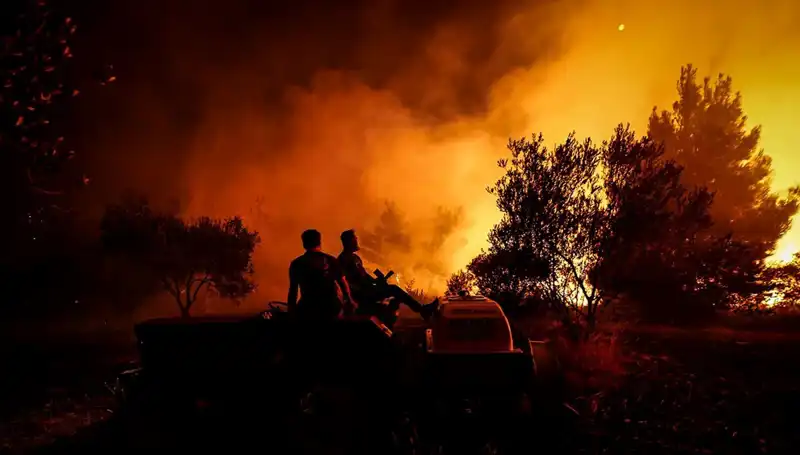 Çanakkale'de Orman Yangını Hızla Yayılınca 785 Kişi Tahliye Edildi