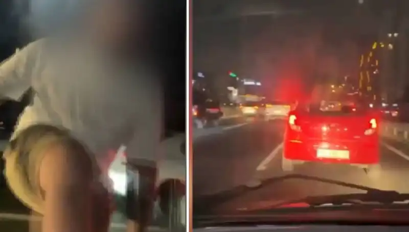 Trafik Magandası Kameralara Yansıdı: Şok Edici Görüntüler Sosyal Medyayı Salladı