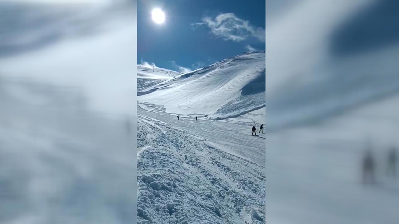 Palandöken'de Kayakçılara Çığ Düştü!