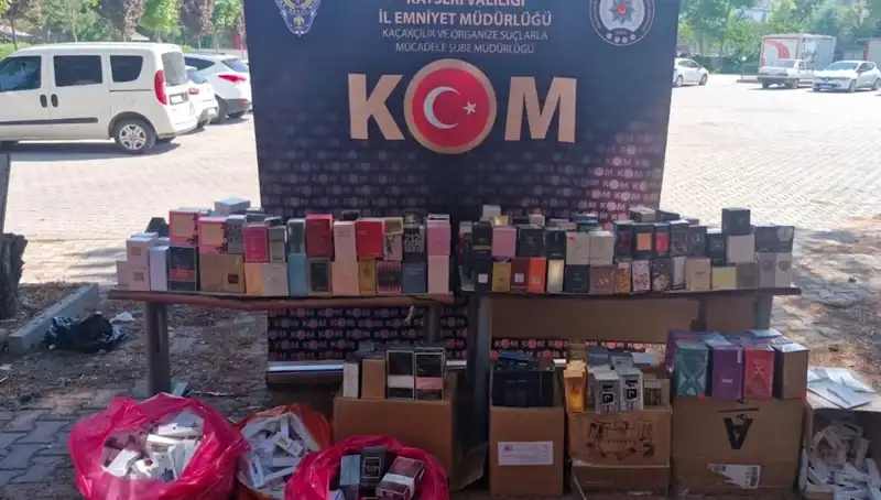 Kayseri'de Kaçak Parfüm Operasyonunda İki Kişi Gözaltına Alındı!