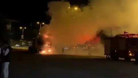 Zonguldak'ta Seyir Halindeki TIR Yangını, Panik Yaratan Olay