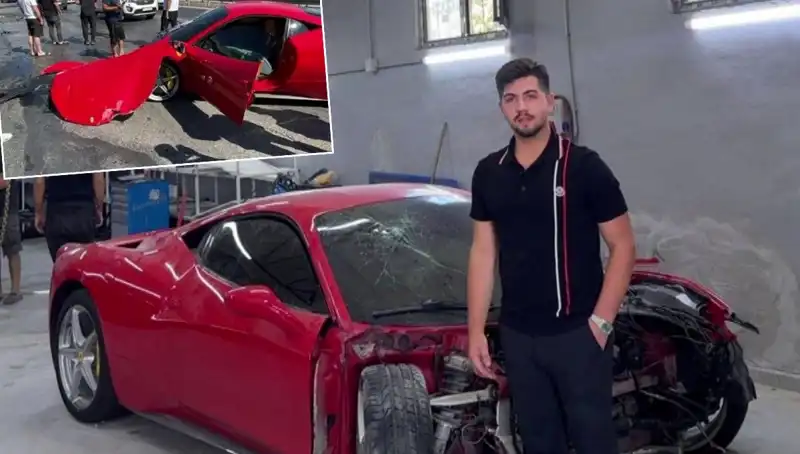 Hurdaya Dönüşen Ferrari’nin Sahibi Duygularını Paylaştı: "Binemeden Gitti"